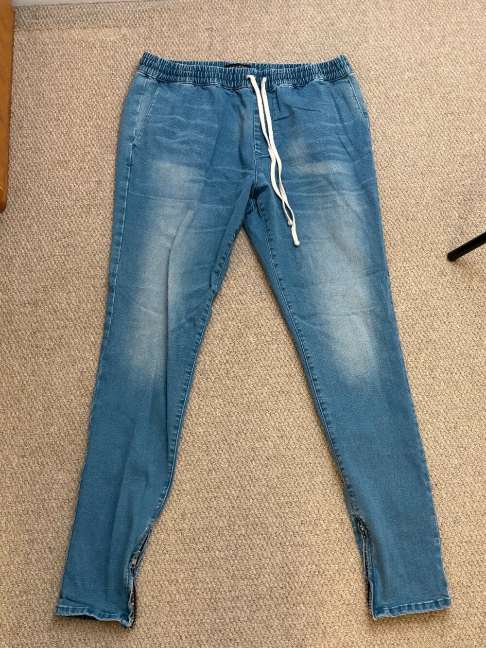 PacSun Jeans With Drawstring & Ankle Zippers